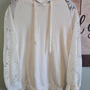 Women's Plus Size Lightweight Hooded Top